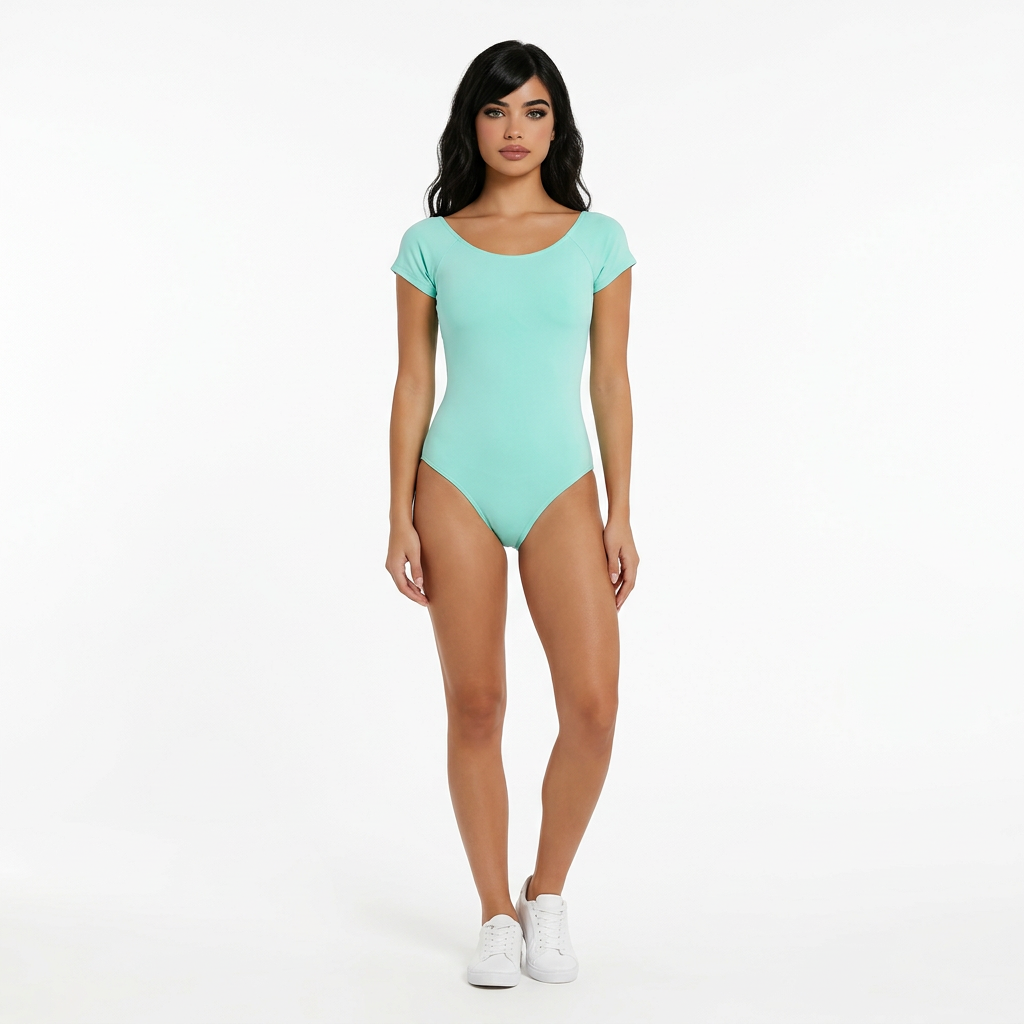 Ballettbody, kurzarm mint Dance'n Bee